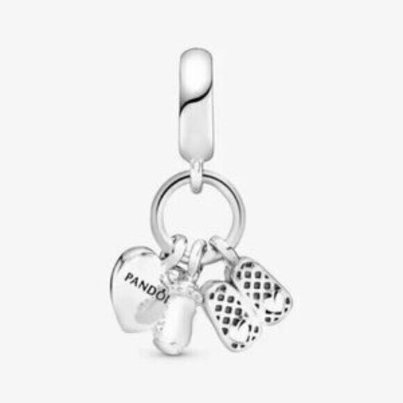 Pandora Baby Shoe Dangle Charm - Picture 2 of 4